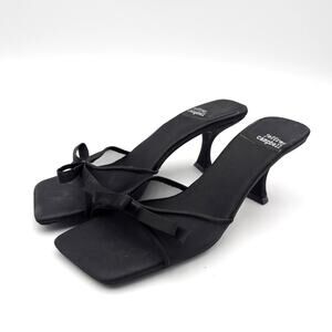 Jeffrey Campbell Sweet On U Kitten Heel Sandals Women's Black Size US6.5 EU37
